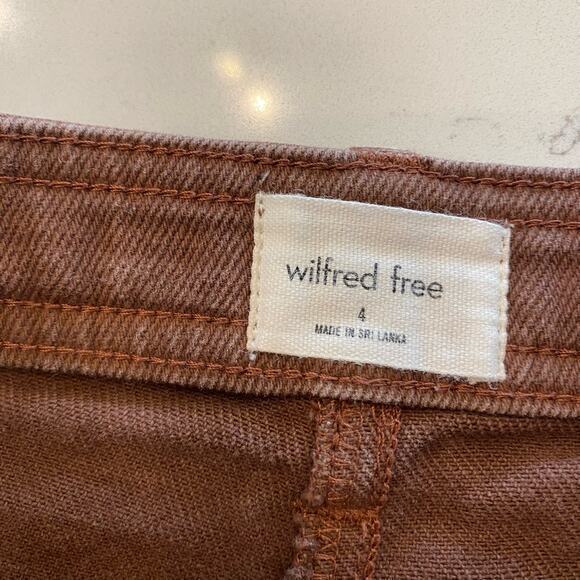Aritzia Wilfred Free Modern Utility Pant Brown size 4 - Picture 6 of 11